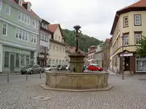 Waltershausen, Marktplatz mit Brunnen (13.06.2012)