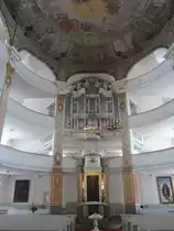 Waltershausen, Orgel der Stadtkirche, gr��te Barockorgel in Th�ringen von Tobias 
Heinrich Gottfried Trost (13.06.2012)