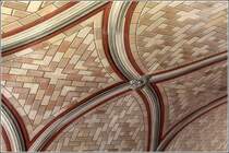 Die Deckenbemalung der Italienischen Kapelle auf Lamb Holm (Orkney Inseln). 23.09.2012