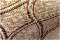 Die Deckenbemalung der Italienischen Kapelle auf Lamb Holm (Orkney Inseln). 23.09.2012