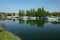 Zabern (Saverne), der Hafen liegt mitten in der Stadt und hat Anschlu� an den Rhein-Marne-Kanal, Okt.2012  