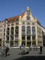 Leipzig, Jugendstilbau der Commerzbank, erbaut von 1903 bis 1905 anstelle des alten 
Amtshaus (22.09.2012)