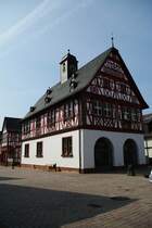 Gro-Gerau, Historisches Rathaus, erbaut 1579 (10.04.2009)