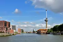 Rotterdam - Parkhaven mit Chinarestaurant, B�ros und dem Euromast - 15.09.2012