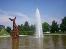 Der Businesspark Niederrhein ist nicht nur ein Gewerbegebiet, sondern auch ein Park mit sehr viel Gr�n,von hier bis zum Rhein sind nur ein paar Minuten zu Fu�.Kunst im Park