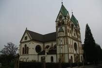 Hnfeld, St. Bonifatius Klosterkirche, erbaut von 1896 bis 1900 (01.05.2009)