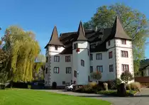 Schmieheim in der Ortenau, das 1606-09 erbaute Renaissanceschlo� steht unter Denkmalschutz, Okt.2012
