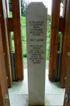 Rheintal, Gedenkstein im Glockenturm, Okt.2012