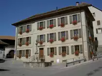 Rathaus von Lucens in der Ruelle de L´Helvetia (18.08.2012)