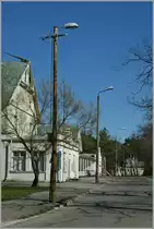 Einblick in eine typische Strasse zwischen Altstadt und der Strand in P�rnu. 
2. Mai 2012