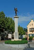 Heitersheim, die Amorsule vor dem alten Rathaus, Juli 2012