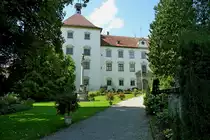 Wolfegg, Eingang zum Schlo�, ist im f�rstlichen Privatbesitz, Aug.2012