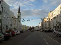 Stadtplatz von Mhldorf mit Frauenkirche (30.12.2012)