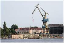 Die Reste der ehemaligen Neptun-Werft in Rostock. Aufnahmedatum: 14.06.2007