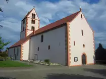 Brendlorenzen, Pfarrkirche St. Johannes, romanischer Turm aus dem 13. Jahrhundert (16.06.2012)