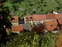 Ausblick vom Schloss Stolberg auf die Rittergasse in Stolberg/Harz (30.09.2012)