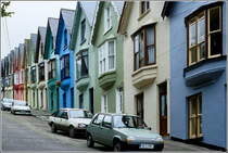 Cobh. H�user am West View. Scan eines Dias vom 24.09.1997.