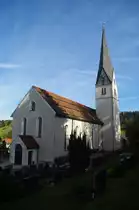 R�thenbach, St. Martin Kirche, erbaut 1249, Turm erbaut im 14. Jahrhundert (30.10.2011)