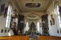 R�thenbach, Alt�re und Kanzel der St. Martin Kirche (30.10.2011)