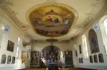 Gr�nenbach, Langhaus der St. Otmar Kirche (30.10.2011)