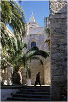 Vejer de la Frontera. Bei der Iglesia del Divino Salvador.
Scan eines Dias vom April 2000.