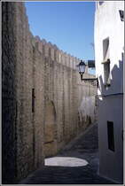 Vejer de la Frontera, hinter der Stadtmauer.
Scan eines Dias vom April 2000.