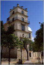 Jerez. Auf dem Turm des Palacio de Villavicencio im Alcazar befindet sich eine Cmara oscura. 
Scan eines Dias vom April 2000.

