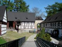 Burg Seeberg im Egerland, Blick vom Eingang der Kernburg in den Vorhof, Mai 2007