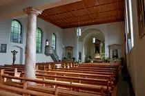 Istein, Innenraum der Kirche St.Martin, Okt.2012