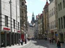 Die Fugngerzone in Erfurt ist stets gut besucht. Hier kauft man gerne ein. 17.6.2007