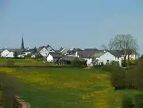 Deutschland, Rheinland-Pfalz, Eifelkreis Bitburg-Pr�m, Winterscheid, vom Eifel-Ardennen Radweg aus gesehen, 23.04.2011