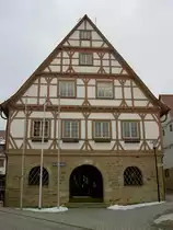 Altdorf, Rathaus von 1628, Kreis B�blingen (17.02.2013)