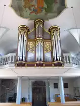 Marly, Orgelempore der St. Pierre et Paul Kirche (28.05.2012)