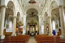 Eschenbach, neubarocke Alt�re und Kanzel der Klosterkirche (08.08.2010)