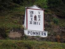 Sonnenuhr von Pommern, dient sofern die Sonne scheint, als Zeitmesser in Weinbergen; 120828