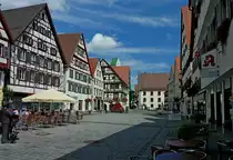 Riedlingen, Blick �ber den historischen Marktplatz, Aug.2012
