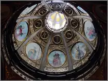 Escorca. Blick in die Kuppel der Basilika im Kloster Lluc.
26.02.2013