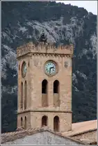 Pollenca. Der Turm der Pfarrkirche Nostra Senyora dels Angels. 
21.02.2013

