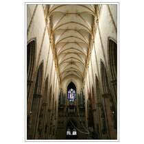 Ulmer M�nster: Blick in das hohe Mittelschiff. 23.6.2007 (Matthias)