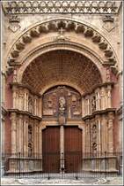 Palma de Mallorca. Portal der Kathedrale la Seu. 
23.02.2013 

