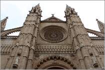 Palma de Mallorca. Giebel der Kathedrale la Seu. 
23.02.2013

