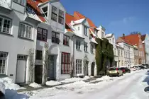 Huser in der Effengrube von Lbeck; 15.3.2013