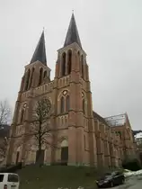 Bregenz, Herz Jesu Kirche, erbaut von 1905 bis 1906 durch Architekt Joseph Cades 
(17.03.2013)