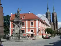 Auf der Dominsel in Breslau (Wroclaw) im Sommer 2012