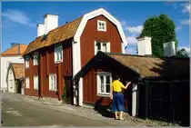 In der Altstadt von S�derk�ping.
Scan eines Dias vom Sp�tsommer 1988.