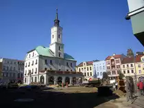 Ring (Rynek) in Gleiwitz (Gliwice) mit dem Rathaus im Fr�hjahr 2012