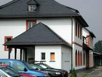 Deutschland, Rheinland-Pfalz, Eifel, Daun, der Maare-Mosel-Radweg (MMR) am Bahnhof der Eifelquerbahn. Der MMR (58 km lang) verbindet Daun in der Vulkaneifel ber die ehemaligen Bahnnebenstrecken Daun-Wengerohr und Wengerohr–Bernkastel-Kues mit dem Moseltal. 31.08.2002