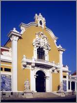 Lissabon. Pavilhao dos Desportos im Parque Eduardo VII.
Scan eines Dias vom April 1995.
