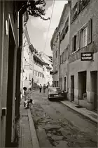 <U>Rheingasse</U> stadtausw�rts in Konstanz etwa Anfang der 70er Jahre.