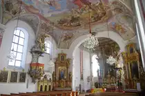 Bichlbach, St. Lorenz Kirche, Fresken von F. A. Zeiller von 1778 bis 1785 (01.04.2013)